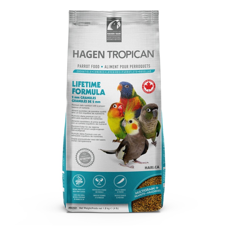 Tropican Lifetime Formula Granules for Cockatiels – 1.8 kg (4 lb)