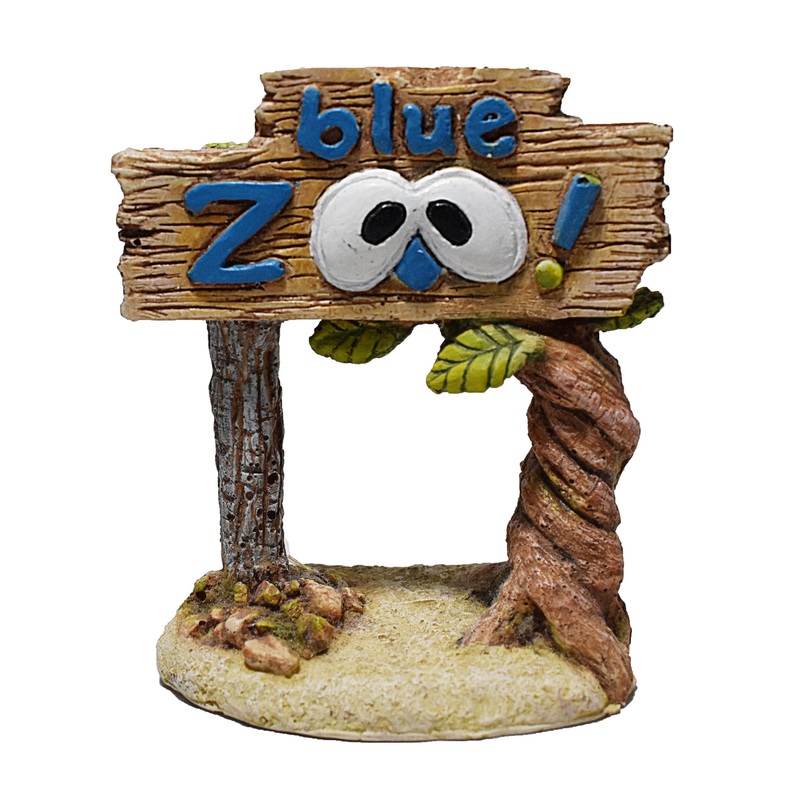 WW  Blue Zoo Sign Resin Ornament – Map Price $9.29