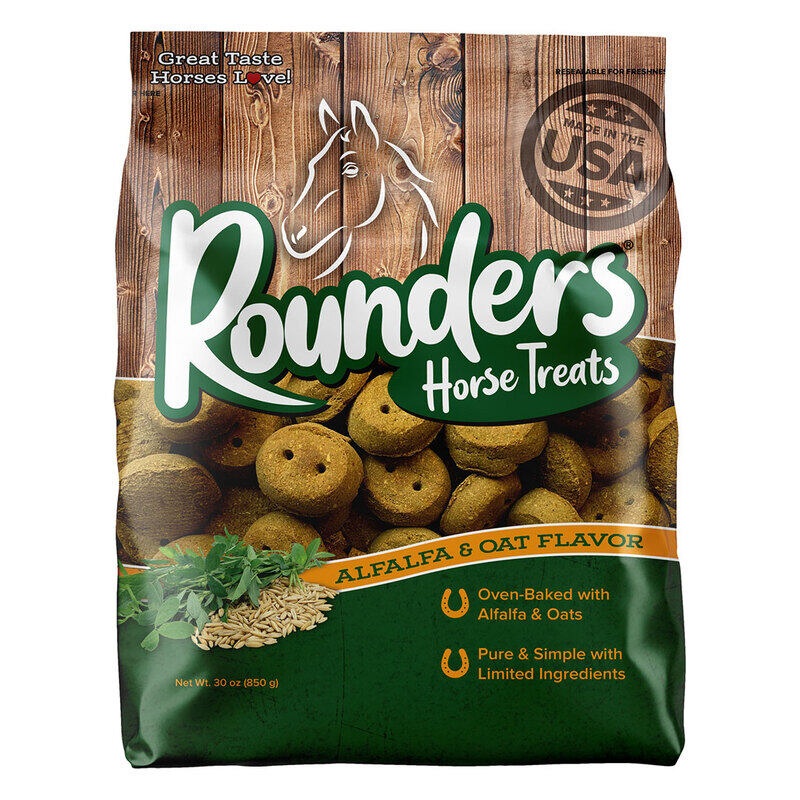 Blue Seal Alfalfa & Oat Rounders Horse Treats 30 oz