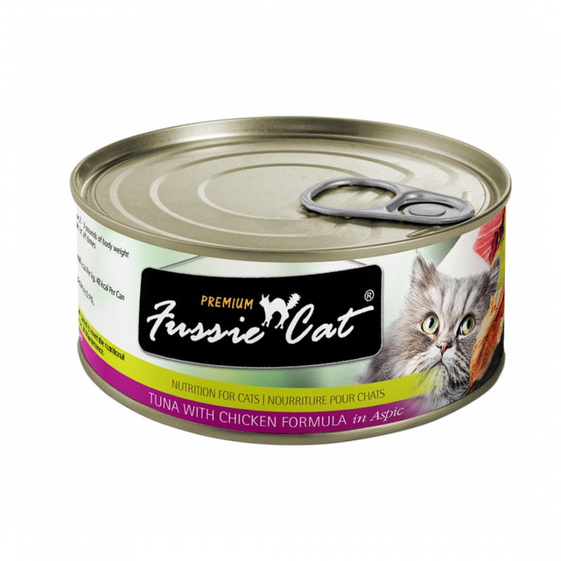 Fussie Cat Premium Tuna with Chicken Formula in Aspic Canned Food