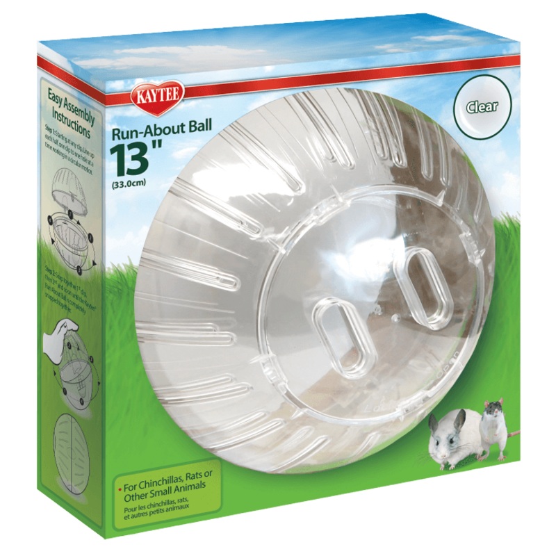Kaytee Mega Run-About Exercise Ball Clear REG-7 IN