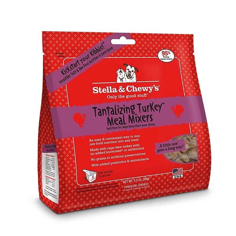 Stella and Chewy’s Tantilizing Turkey Meal Mixer Freeze Dried Dog Food 3.5 oz