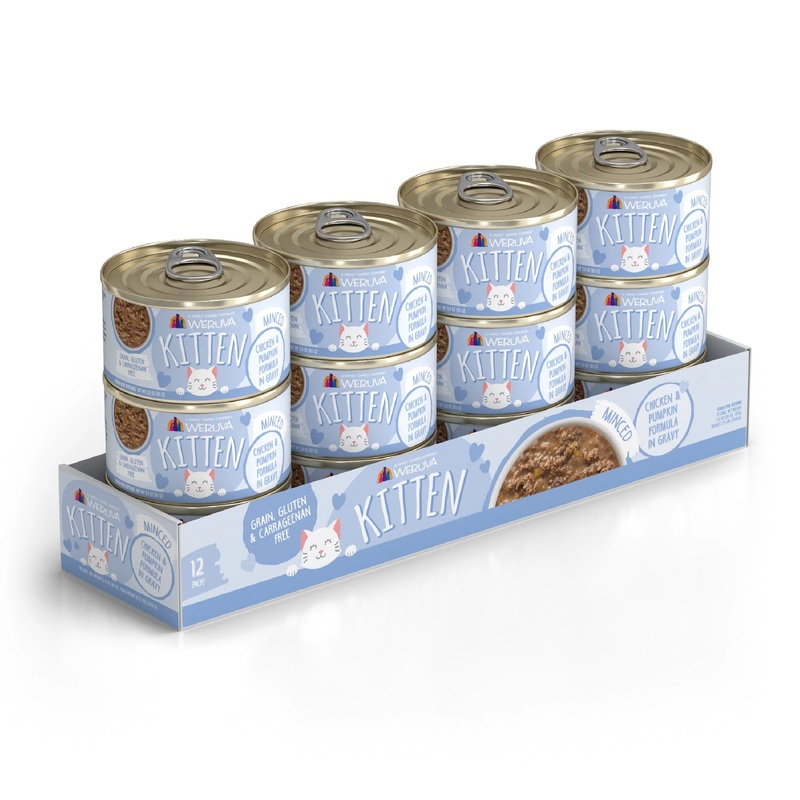 Weruva Kitten  Chicken & Pumpkin Formula Chicken, Tuna & Pumpkin in Gravy 3oz