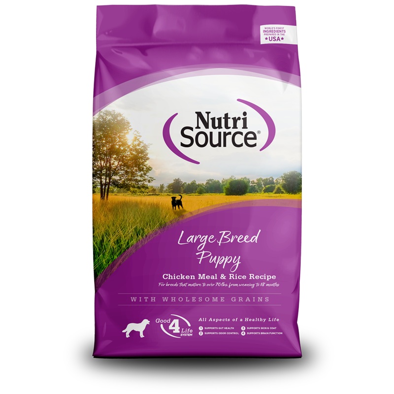 NutriSource Large Breed Puppy Chicken and Rice Dry Dog 26Lb