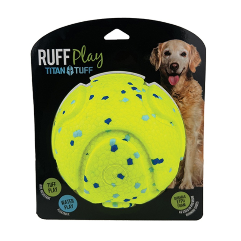 RUFF PLAY DOG TOY TITANTUFF ETPU FLOATING MEGABALL 15CM