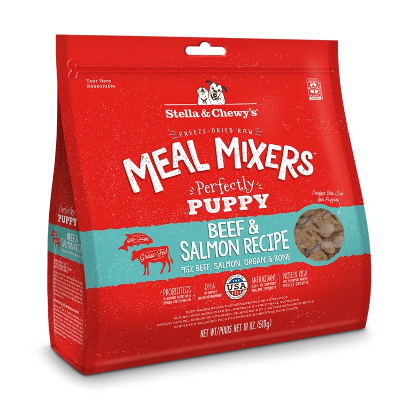 Stella & Chewy’s Perfectly Puppy Beef & Salmon Meal Mixers 3.5 oz