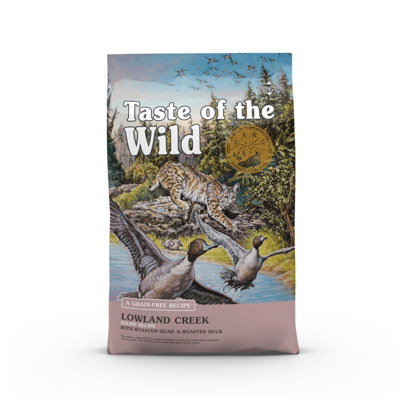 Taste Of The Wild Lowland Creek Feline Recipe with Roasted Quail & Roasted Duck 5-lb