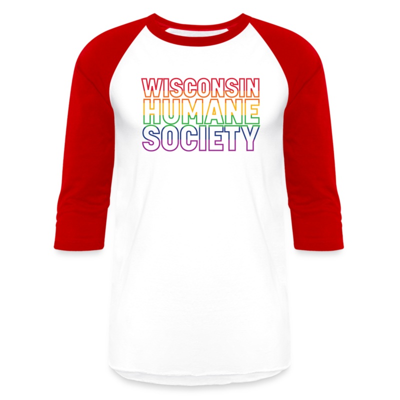 WHS Pride Rainbow Baseball T-Shirt white/red S
