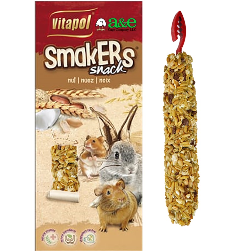 A&E Smakers Nut Small Animal Treat 3.17 oz. (2 pack)