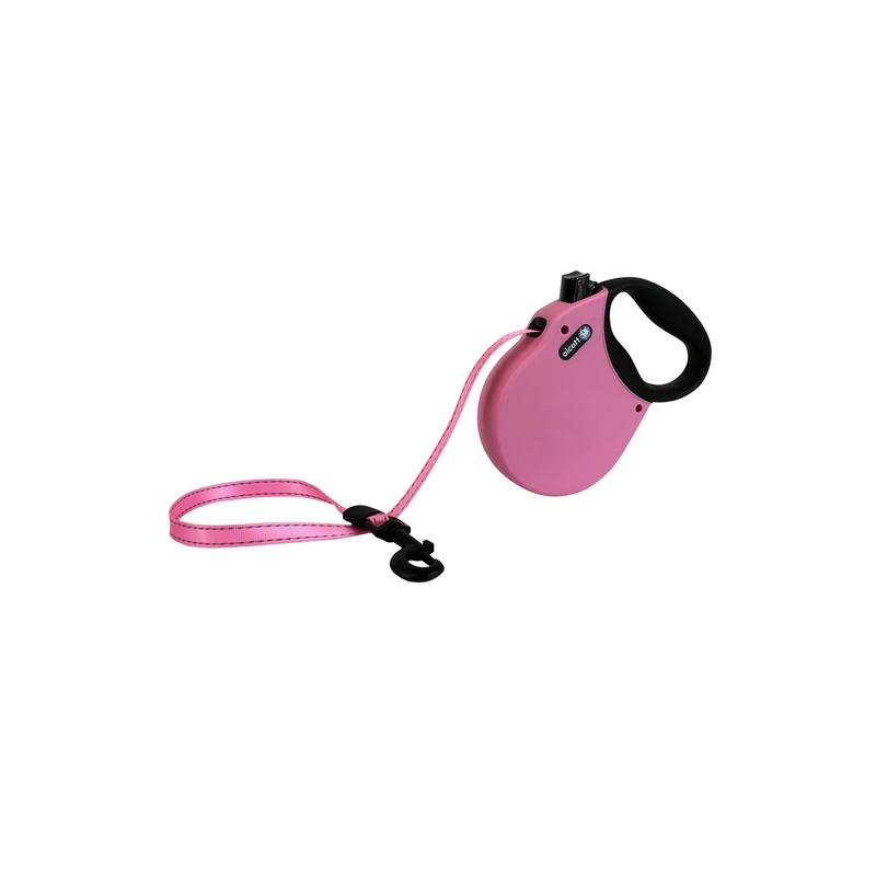 Alcott Adventure Pink Retractable Dog Leash X-Small