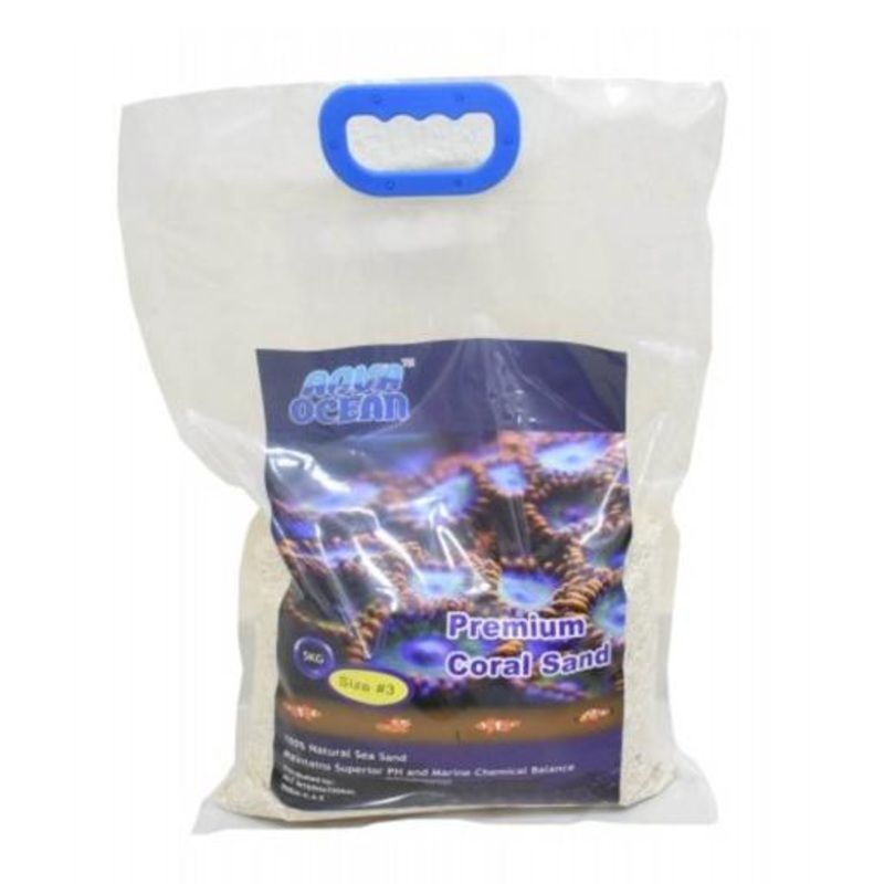 Aqua Ocean Premium Coral Sand Size-3(2mm-3mm)[Weight – 5kg]