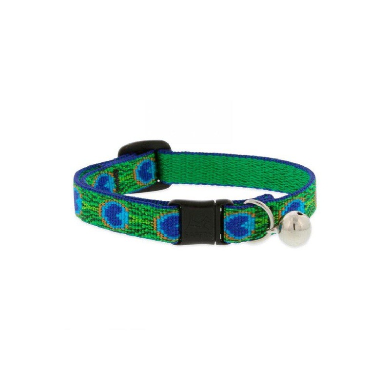 LupinePet Originals Tail Feather Cat Safety Collar + Bell 8″ to 12″