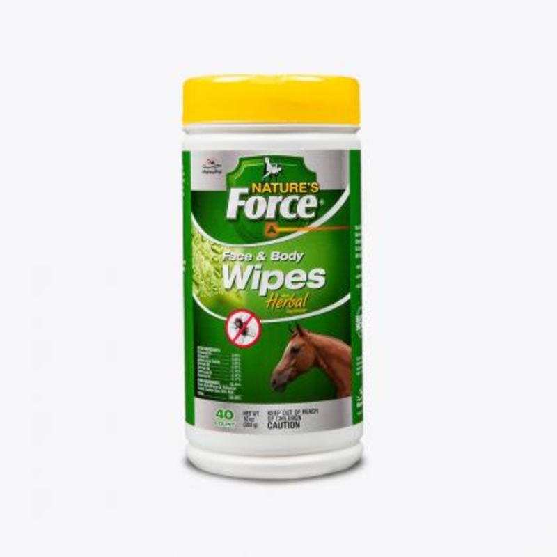 Manna Pro Natures Force Face & Body Wipes 40 Count