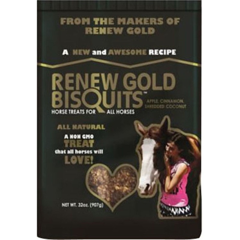 MANNA PRO RENEW GOLD BISQUIT HORSE TREATS 2 lbs