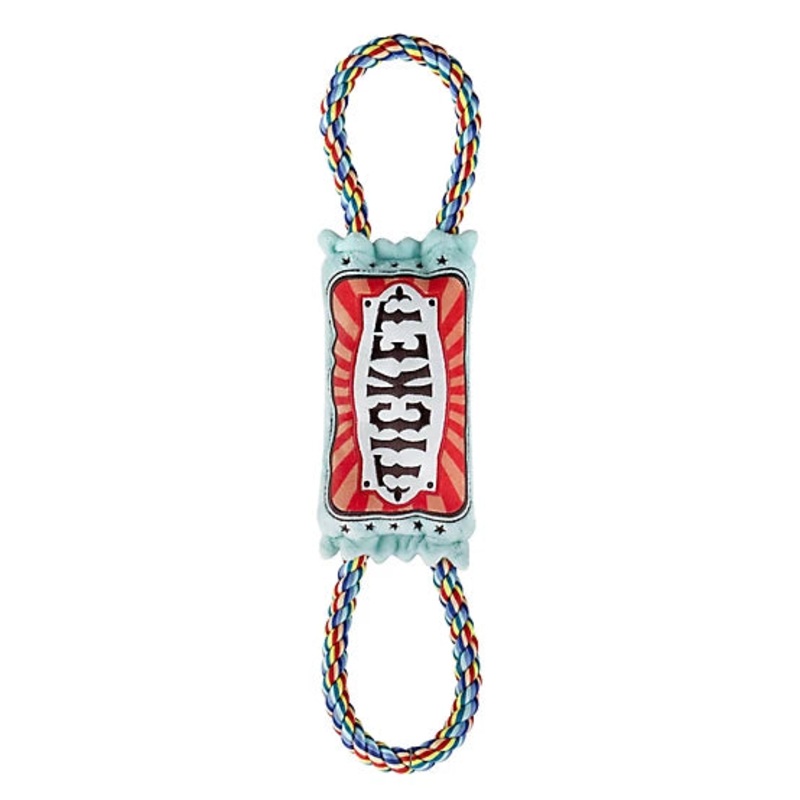 MuttNation Plush Ticket Tug Dog Toy