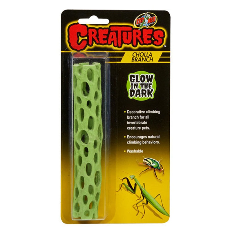 Creatures Cholla Branch Artificial Glow In The Dark Decoration One Size