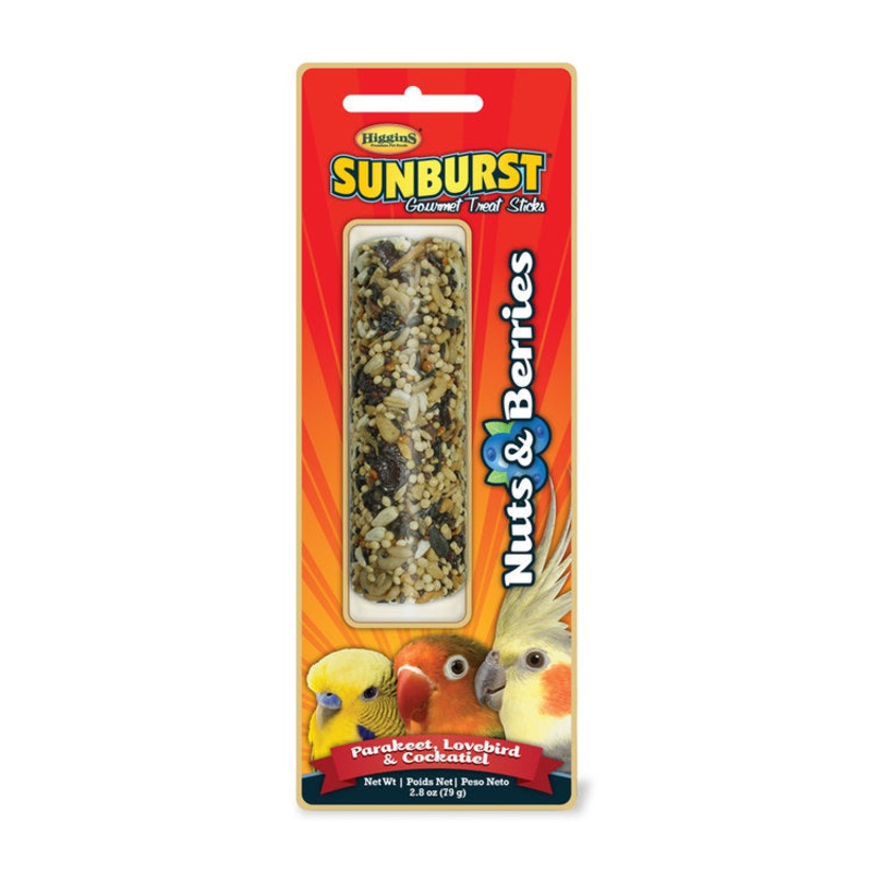 Higgins Sunburst Gourmet Nuts & Berries Avian Stick Treat 2.8 oz.