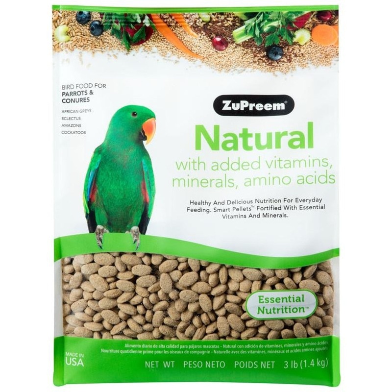 NATURAL BIRD FOOD WITH ADDED VITAMINS AND MINERALS 3 LB