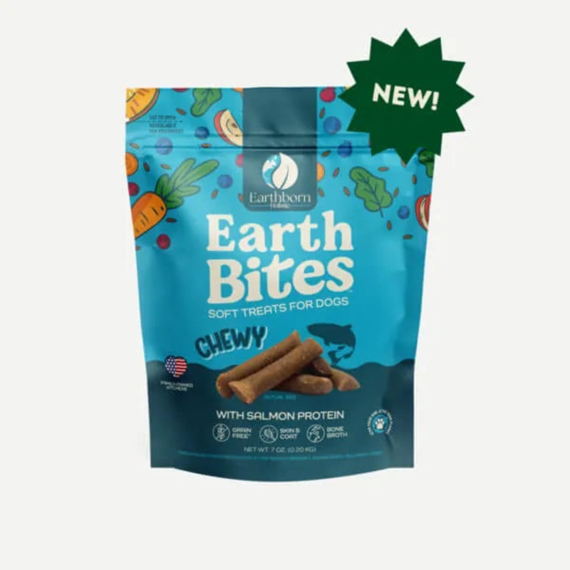 Earthborn Holistic EarthBites Chewy with Salmon Protein Dog Treats 7 oz