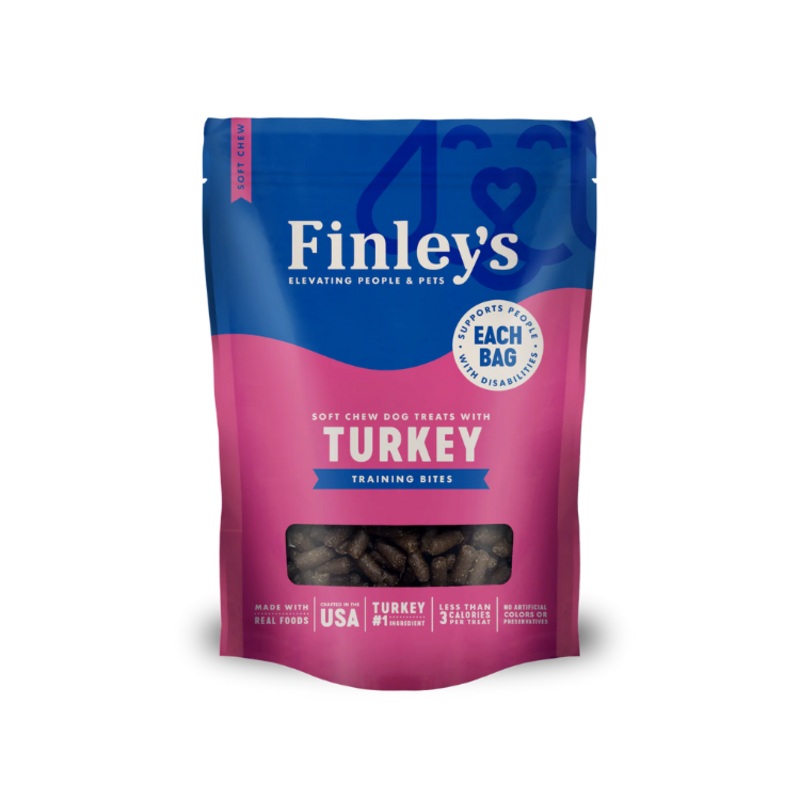 Finely’s Turkey Soft Chew Trainer Bites Dog Treats – 6 oz