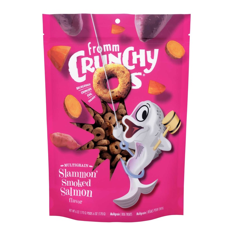 Fromm Crunchy Os Slammon’ Smoked Salmon Flavor Dog Treats 6-oz