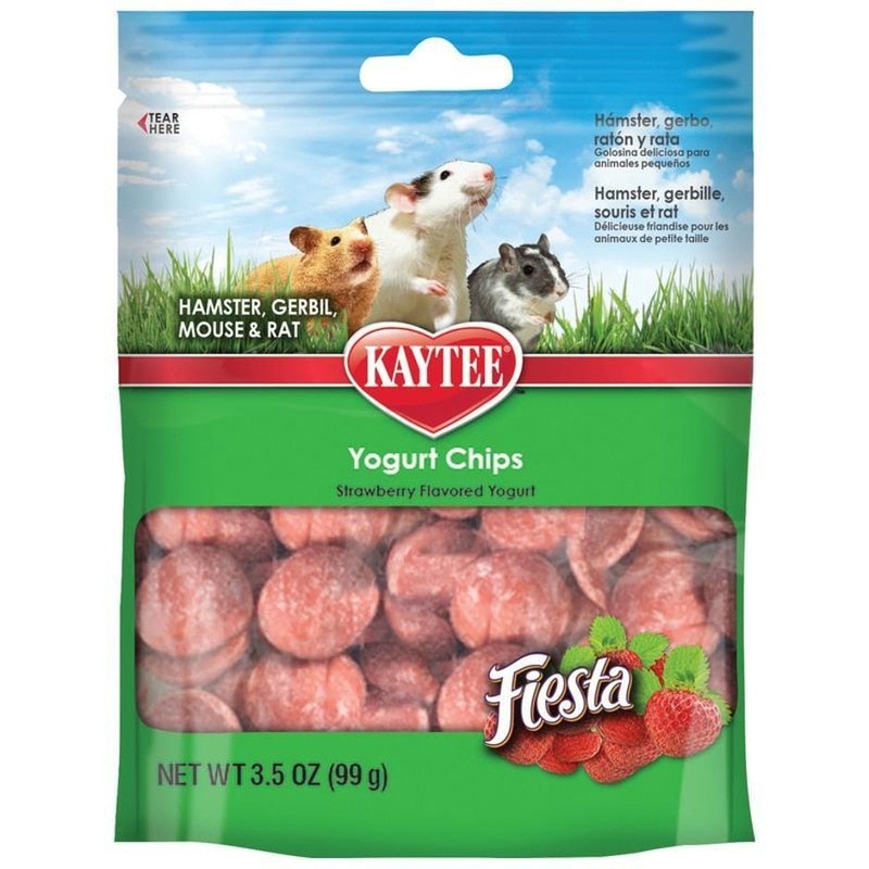 Kaytee Fiesta Yogurt Chips for Small Animals STRAWBERRY