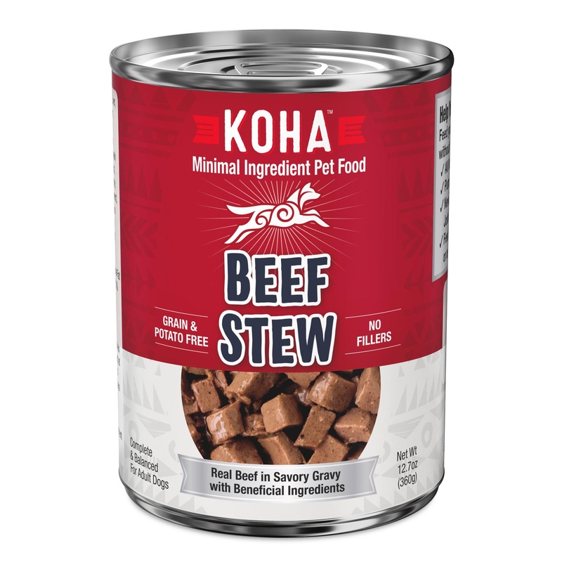 Koha Beef Stew Wet Dog Food 12.7 oz