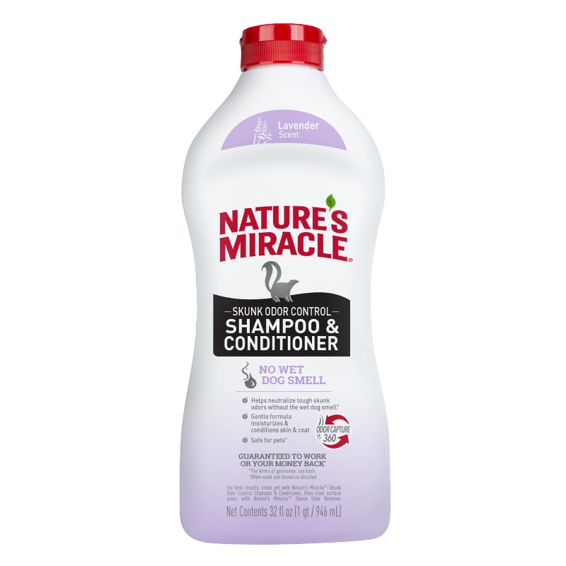 Nature’s Miracle Skunk Odor Control Shampoo and Conditioner Lavender 32oz 32oz