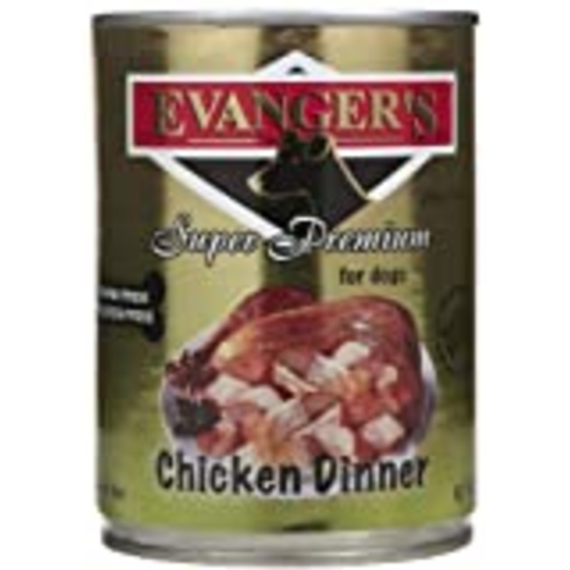 Evanger’s Grain-Free Chicken Dinner with Spinach & Kale Wet Dog Food, 13 Oz