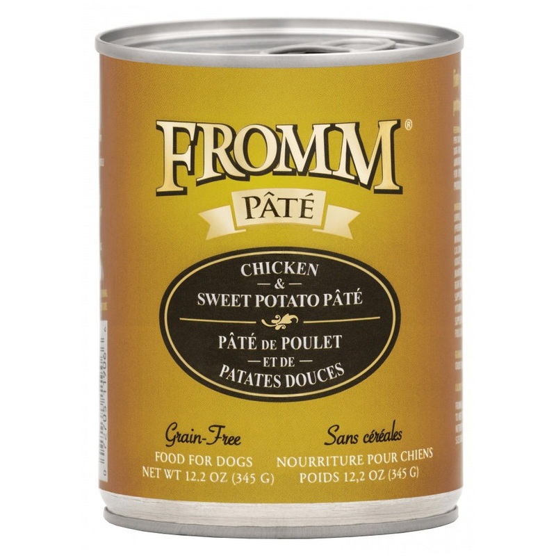 Fromm Grain Free Chicken & Sweet Potato Pate Wet Dog Food 12-oz. Can