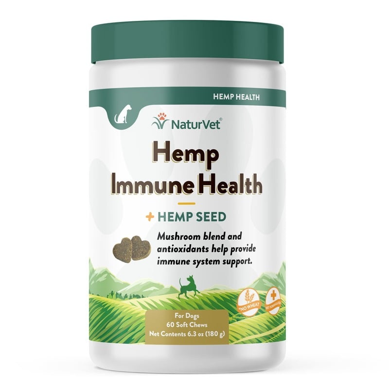 NaturVet Hemp Immune Health Soft Chews 6.3oz