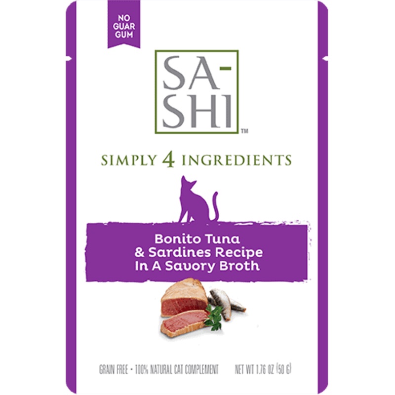 Rawz Sa-Shi Bonito Tuna & Sardines Cat Food Recipe In Savory Broth