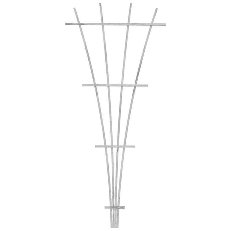 WOOD FAN TRELLIS 72 INCH WHITE WOOD