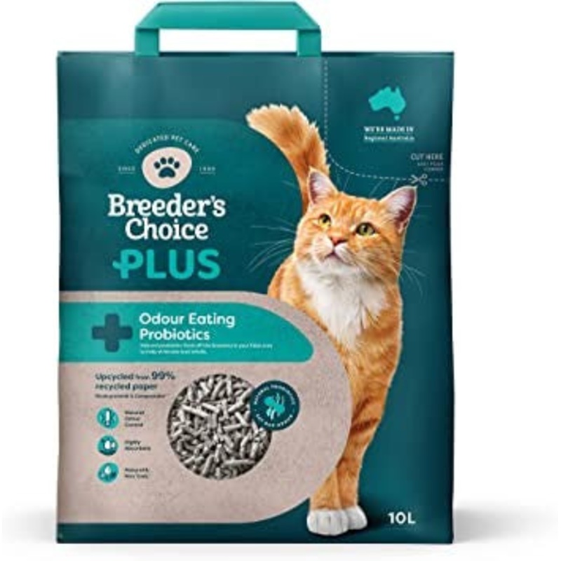 BREEDERS CHOICE PLUS LITTER PROBIOTIC 10 LITRES
