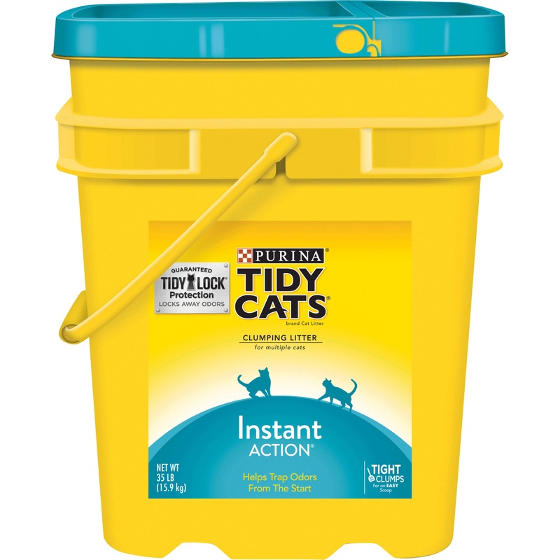 Purina Tidy Cats Clumping Cat Litter  Instant Action Multi Cat Litter  35 lb. Pail