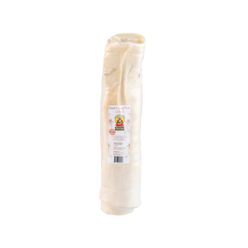 Barking Buddha Beef Cheek Rolls Large (5 Pack) For Large To XL Dogs Power Chewers Large