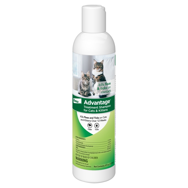 Elanco Advantage Treatment Shampoo for Cats and Kittens 8-oz Bottle