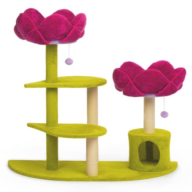 Prevue Pet Flower Garden Multi-level Cat Tree Perch with Condo