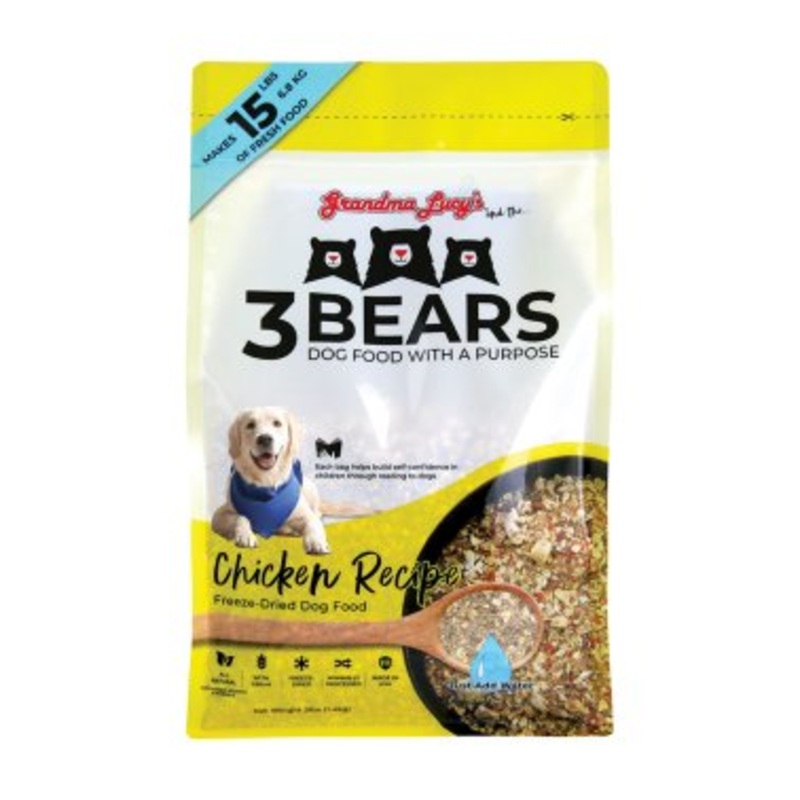 Grandma Lucy’s and the 3 Bears Dry Dog Food Chicken 3 lb