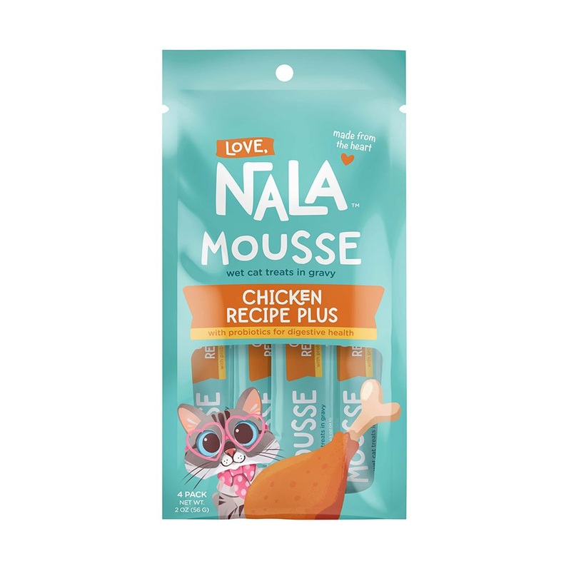 Love, Nala Mousse Cat Treat with Probiotics Chicken 4 pack