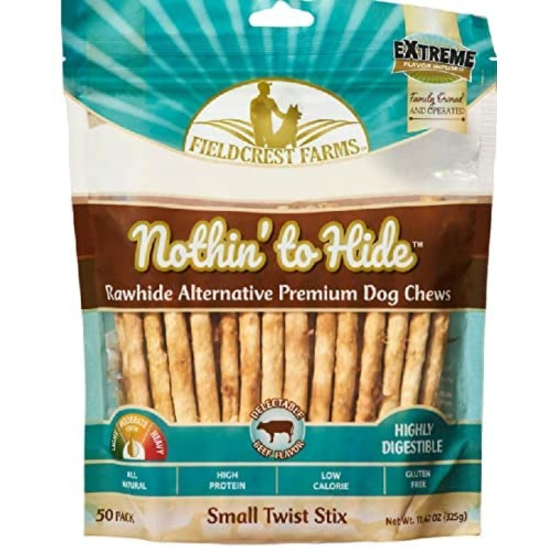 Nothin To Hide Twist Stix Beef Small 50 Pack