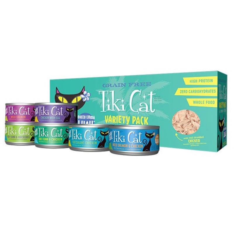 Tiki Cat Luau Queen Emma Variety Pack 12ct 2.8oz