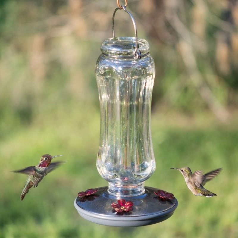 Woodstream Corporation Perky-Pet Starglow Vintage Glass Hummingbird Feeder