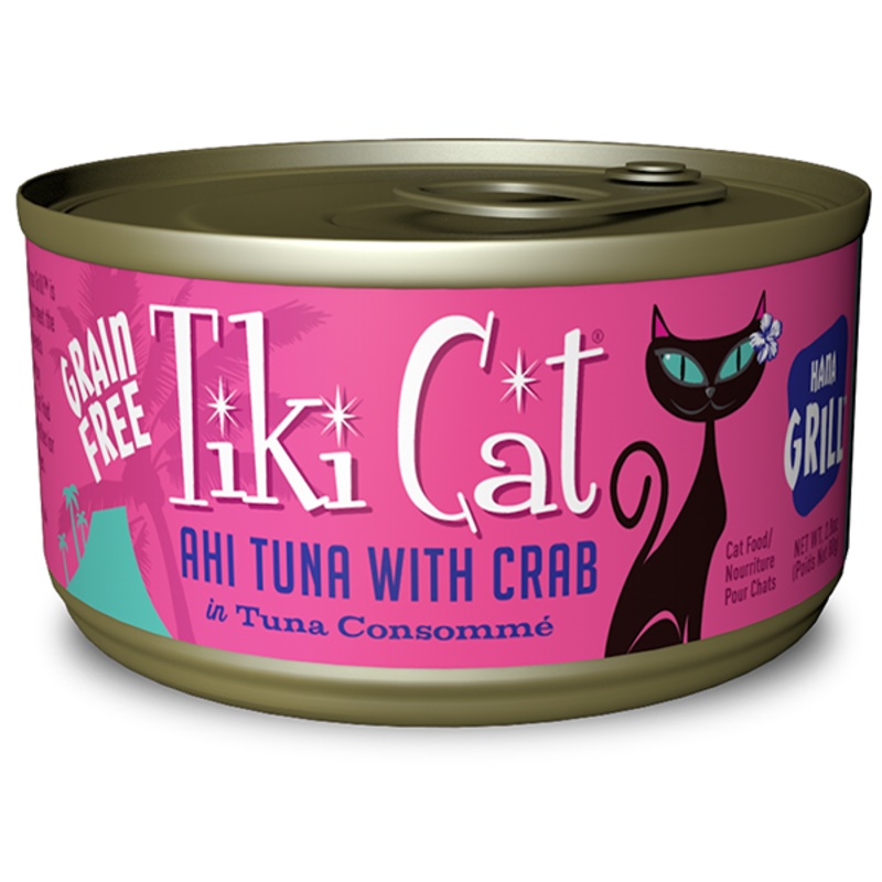 Hana Grill Grain-Free Ahi Tuna With Crab In Tuna Consomme Canned Cat Food 2.8oz case of 12