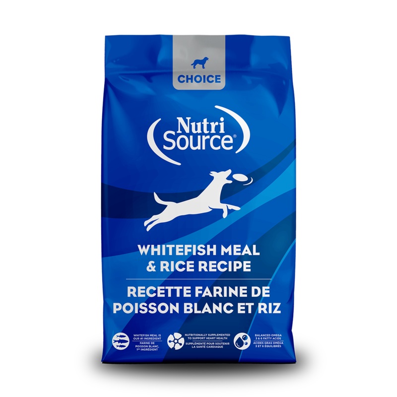 NutriSource Choice Whitefish Meal & Rice Recipe Dry Dog Food
