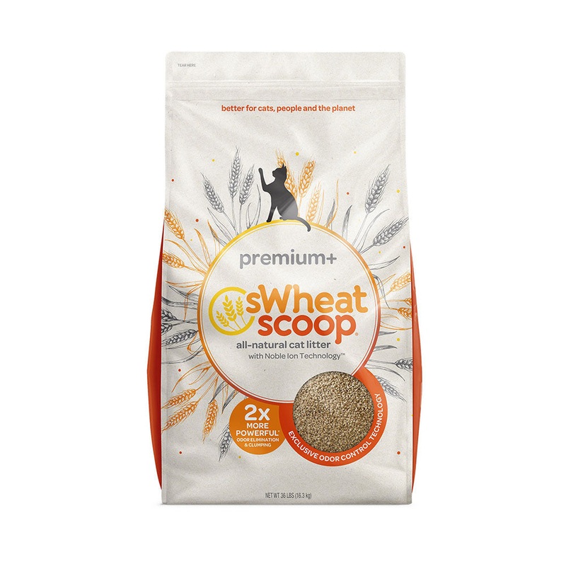 sWheat Scoop Premium+ Mother Natures Cat Litter 36 Lbs