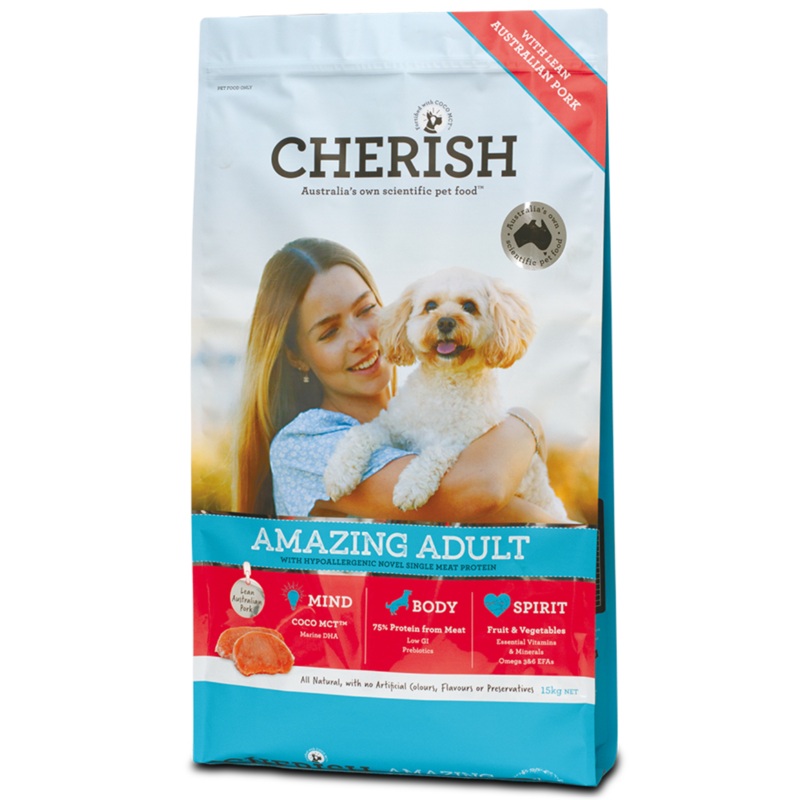 CHERISH DOG AMAZING ADULT PORK 3KG