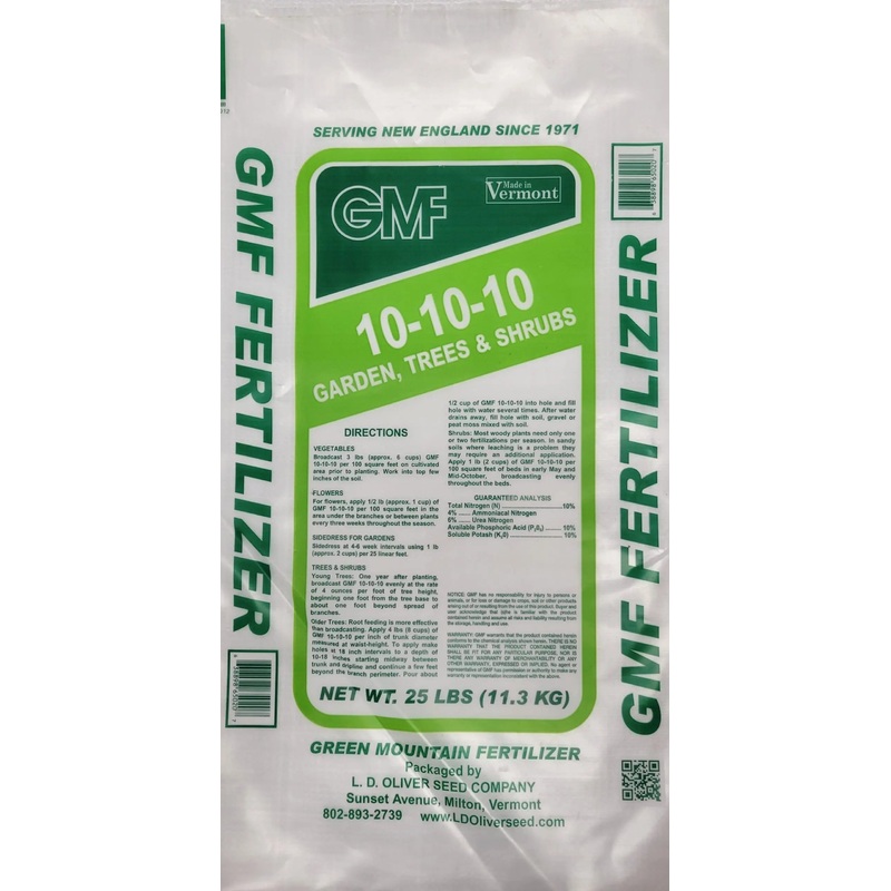 Green Mountain Fertilizer GMF General Purpose 10-10-10 50 LB