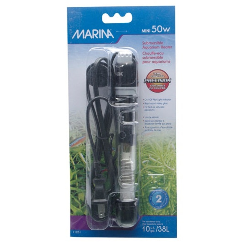 Marina Submersible Aquarium Heater 50W 15cm/6