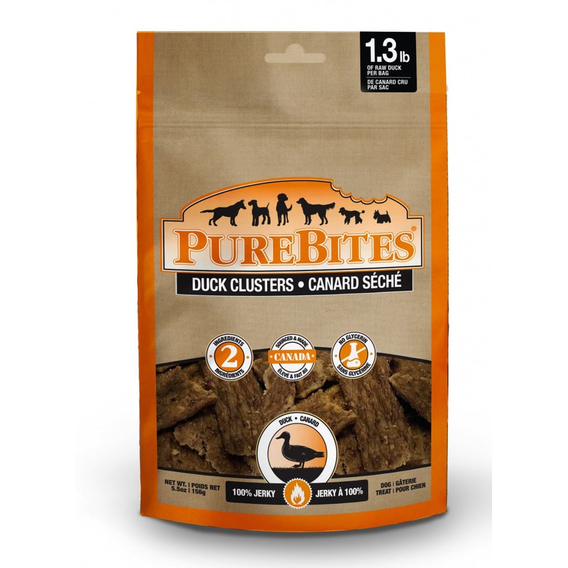 PureBites Duck Jerky Freeze Dried Raw Dog Treats